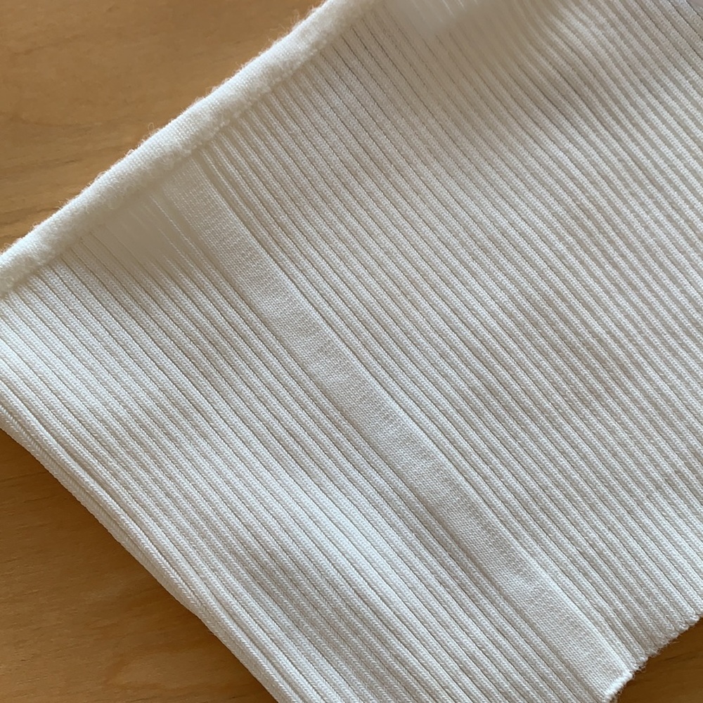 Zara White Ribbed Crop Top - Picture 4 of 5